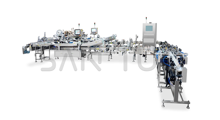 西林瓶?jī)龈少N標(biāo)機(jī)分托入托系統(tǒng)