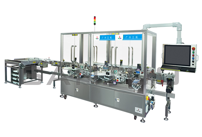 雙頭不間斷高速直線(xiàn)貼標(biāo)機(jī)